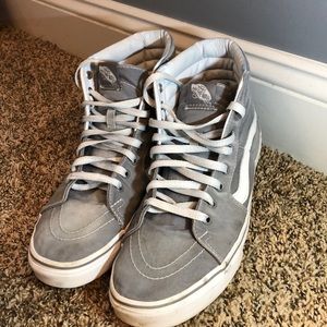Vans Sk8 Hi (Frost Grey) Distressed